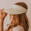 Poppy + Sage Straw Visor Natural Accessories