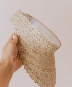 Poppy + Sage Straw Visor Natural Accessories