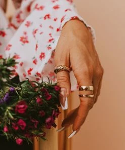 Rings Kona Ring Set Gold Accessories