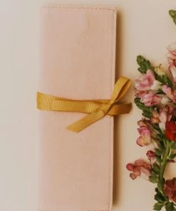 Vendor-unknown Velvet Jewelry Holder Peach