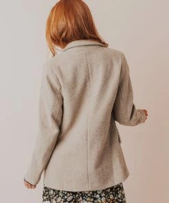 Vendor-unknown Holly Blazer Taupe Tops
