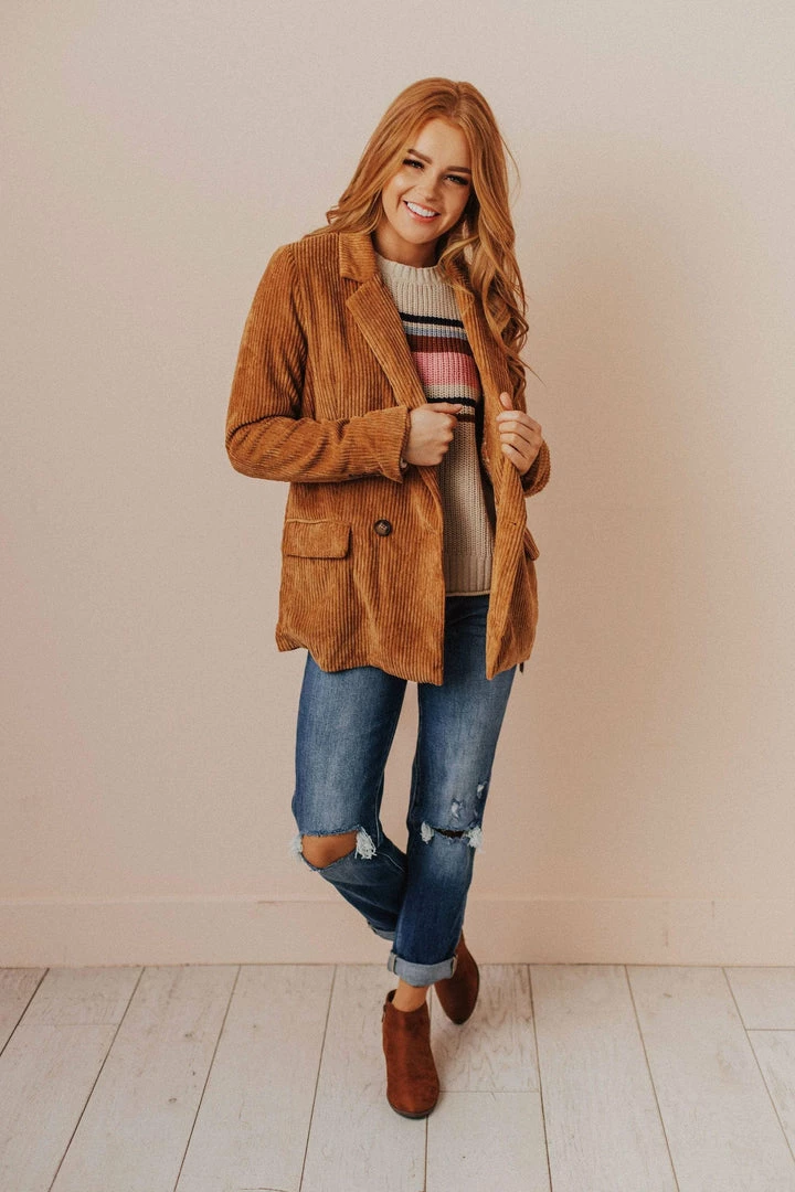 Lucy Avenue Joni Corduroy Jacket Camel 5 Lucy Avenue Joni Corduroy Jacket Camel