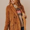 Lucy Avenue Joni Corduroy Jacket Camel