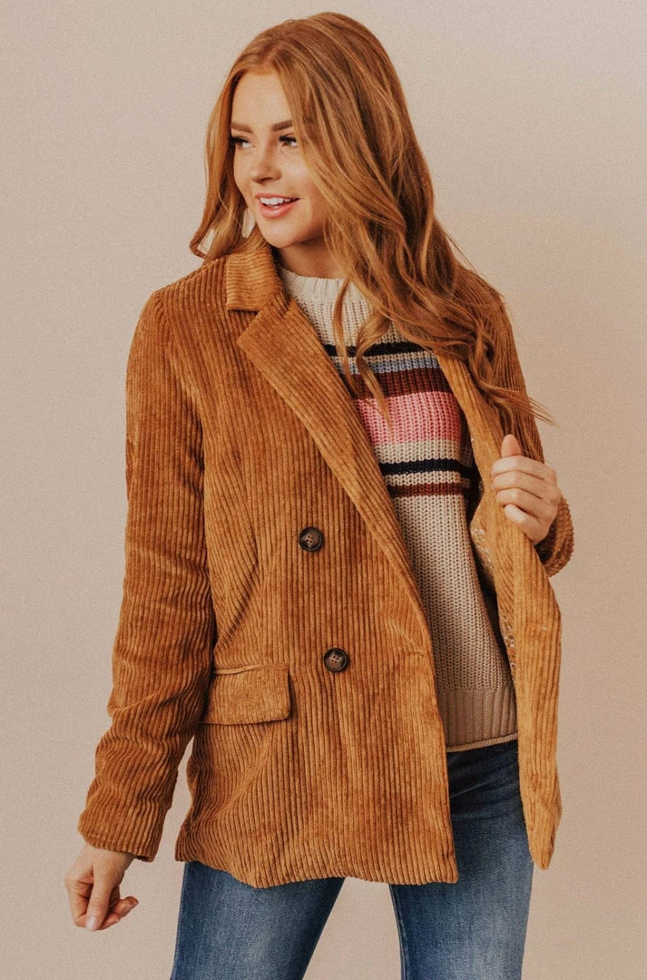 Lucy Avenue Joni Corduroy Jacket Camel 3 Lucy Avenue Joni Corduroy Jacket Camel
