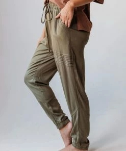 Vendor-unknown Bottoms Ashlyn Moto Joggers Olive