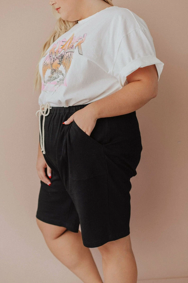 Dean French Terry Drawstring Shorts PLUS 7 Dean French Terry Drawstring Shorts PLUS