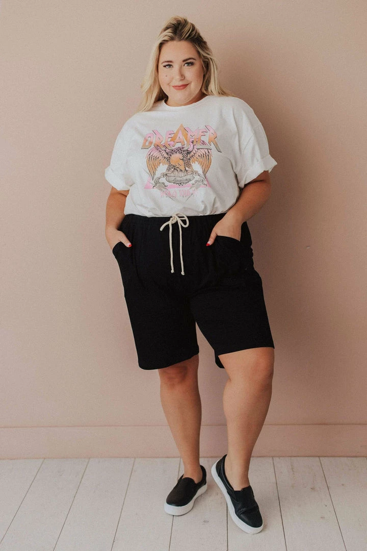 Dean French Terry Drawstring Shorts PLUS 4 Dean French Terry Drawstring Shorts PLUS