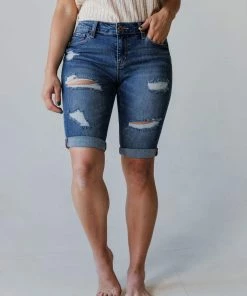 Desiree Distressed Denim Shorts 9 Desiree Distressed Denim Shorts