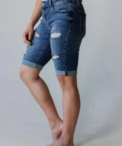 Desiree Distressed Denim Shorts 10 Desiree Distressed Denim Shorts