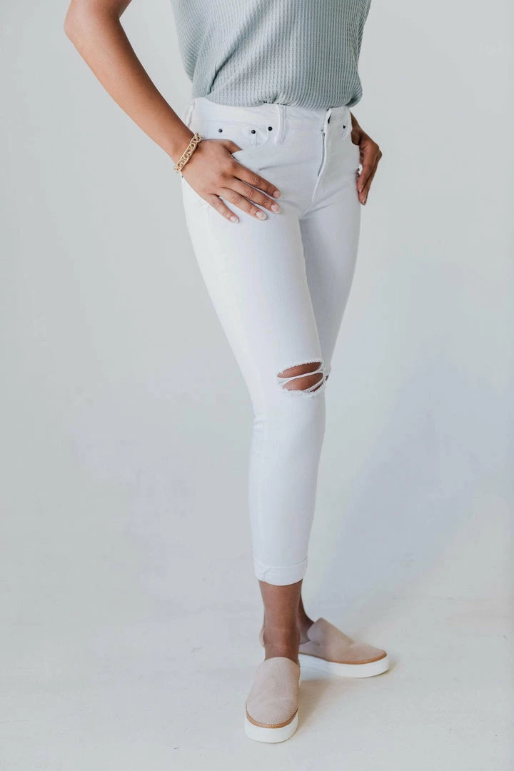 Ellison Distressed Jeans White 5 Ellison Distressed Jeans White