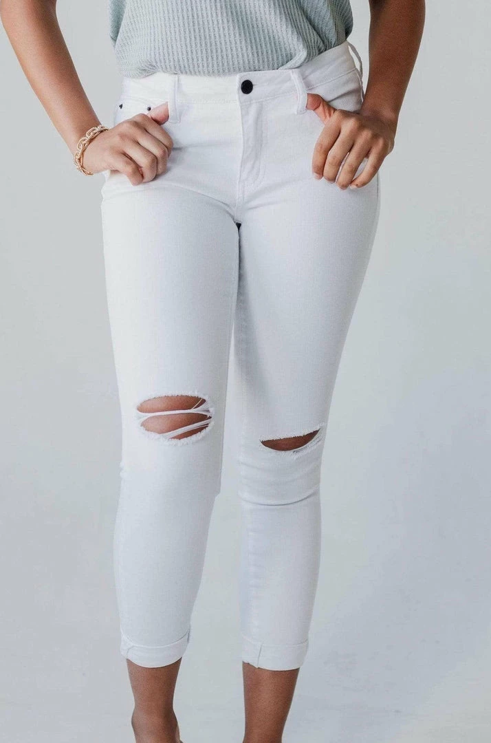 Ellison Distressed Jeans White 3 Ellison Distressed Jeans White