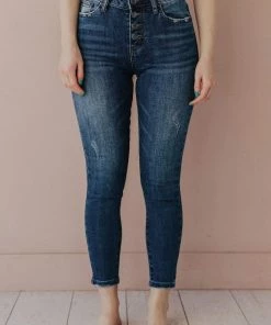 Jeans Bottoms Emmett Mid Rise Skinny Jean Medium Wash