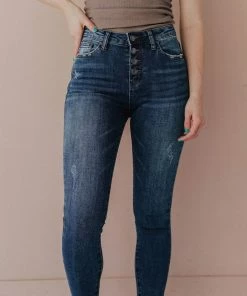 Jeans Bottoms Emmett Mid Rise Skinny Jean Medium Wash