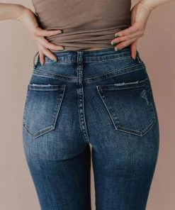 Jeans Bottoms Emmett Mid Rise Skinny Jean Medium Wash