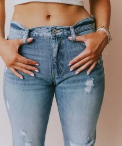 KanCan Asher Mid Rise Boyfriend Jeans