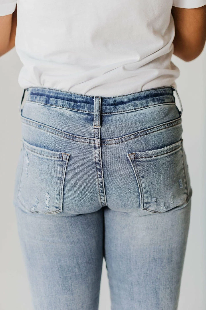 Jen Cuffed Distressed Jeans Bottoms 8 Jen Cuffed Distressed Jeans Bottoms