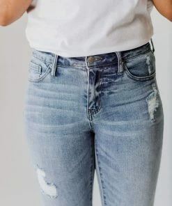Jen Cuffed Distressed Jeans Bottoms 12 Jen Cuffed Distressed Jeans Bottoms