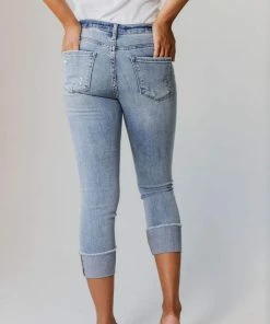 Jen Cuffed Distressed Jeans Bottoms 9 Jen Cuffed Distressed Jeans Bottoms