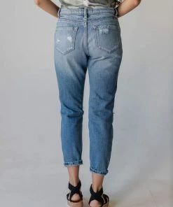 Vendor-unknown KanCan Kaylee Distressed Mom Jeans