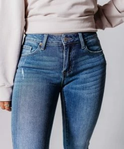 Bottoms Laney Mid Rise Ankle Skinny Jeans Medium Wash