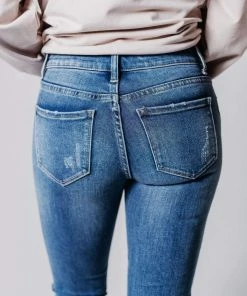 Bottoms Laney Mid Rise Ankle Skinny Jeans Medium Wash