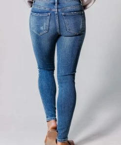 Bottoms Laney Mid Rise Ankle Skinny Jeans Medium Wash