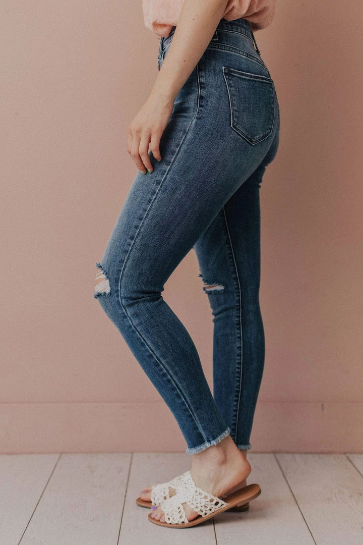 Laurie High Rise Button Fly Skinny Jeans Medium Wash Bottoms 5 Laurie High Rise Button Fly Skinny Jeans Medium Wash Bottoms