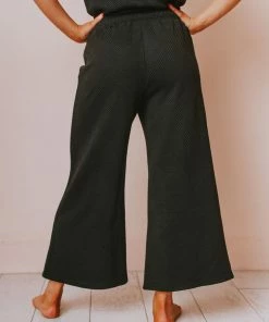 Sea And Be Seen Gatsby Lounge Set Bottoms Black