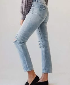 Jeans Mandi Mid Rise Relaxed Skinny Jean Light