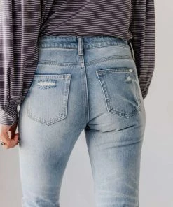 Jeans Mandi Mid Rise Relaxed Skinny Jean Light