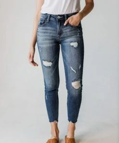 Vendor-unknown Bottoms Morgan Mid Rise Crop Skinny Jeans