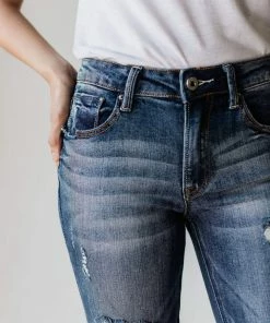 Vendor-unknown Bottoms Morgan Mid Rise Crop Skinny Jeans