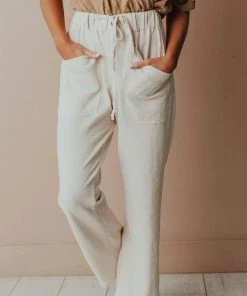 Vendor-unknown Perry Cropped Pants Natural