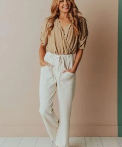 Vendor-unknown Perry Cropped Pants Natural
