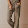 Vendor-unknown Perry Cropped Pants Olive Bottoms