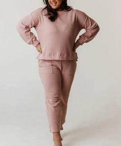 Vendor-unknown PLUS Johnny Thermal Pants Dusty Pink Plus Size 10 Vendor-unknown PLUS Johnny Thermal Pants Dusty Pink Plus Size