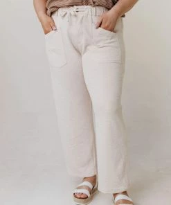 Vendor-unknown PLUS Perry Cropped Pants Natural Plus Size