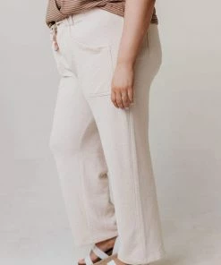 Vendor-unknown PLUS Perry Cropped Pants Natural Plus Size