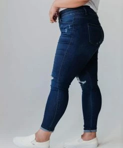 Vendor-unknown Plus Size PLUS Saylor Distressed Jeans