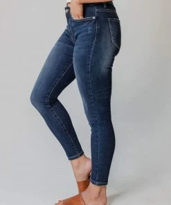 Vendor-unknown Bottoms Presley Mid Rise Crop Skinny Jean