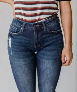 Vendor-unknown Bottoms Presley Mid Rise Crop Skinny Jean