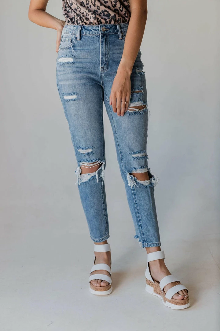 Vendor-unknown Ruby Distressed Mom Jeans 4 Vendor-unknown Ruby Distressed Mom Jeans