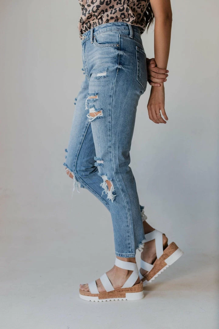 Vendor-unknown Ruby Distressed Mom Jeans 5 Vendor-unknown Ruby Distressed Mom Jeans