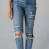 Vendor-unknown Ruby Distressed Mom Jeans