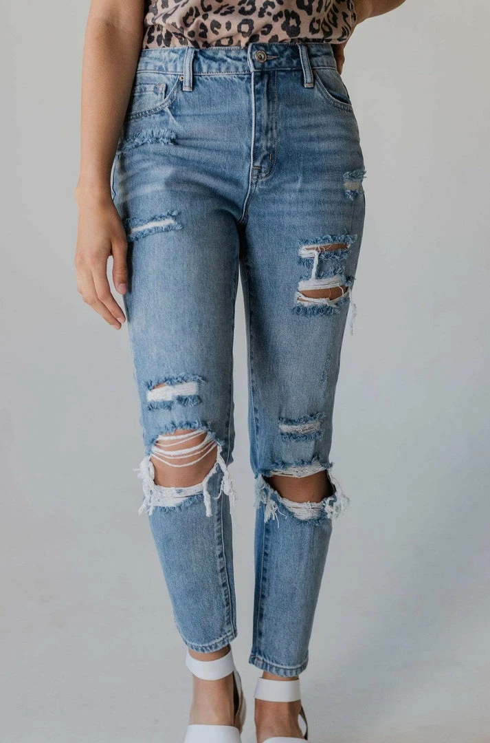 Vendor-unknown Ruby Distressed Mom Jeans 3 Vendor-unknown Ruby Distressed Mom Jeans