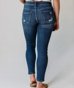Vendor-unknown Bottoms Sawyer Mid Rise Lightly Distressed Skinny Jeans 9 Vendor-unknown Bottoms Sawyer Mid Rise Lightly Distressed Skinny Jeans