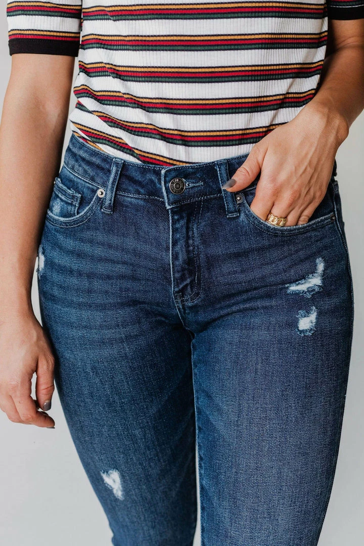 Vendor-unknown Bottoms Sawyer Mid Rise Lightly Distressed Skinny Jeans 7 Vendor-unknown Bottoms Sawyer Mid Rise Lightly Distressed Skinny Jeans