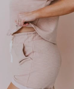 Hayden Los Angelos Suki Heathered Shorts Blush