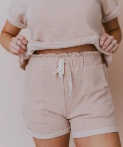 Hayden Los Angelos Suki Heathered Shorts Blush