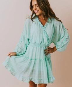 Vendor-unknown Dresses Cordelia Floral Dress Mint